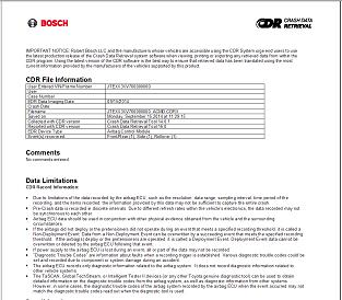 Bosch CDR Software Subscription (1 year)